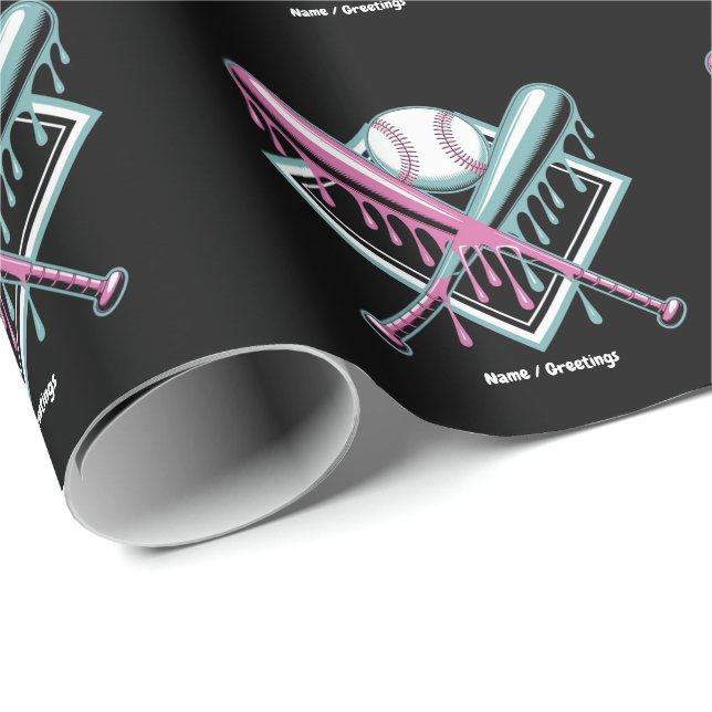 Basklop för Boys Ice Cream Fladdermus - Ungdom för Presentpapper (Rullad Hörn)