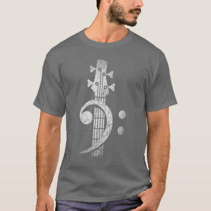 Basklöver huvudena basgitarr vän pojke t shirt