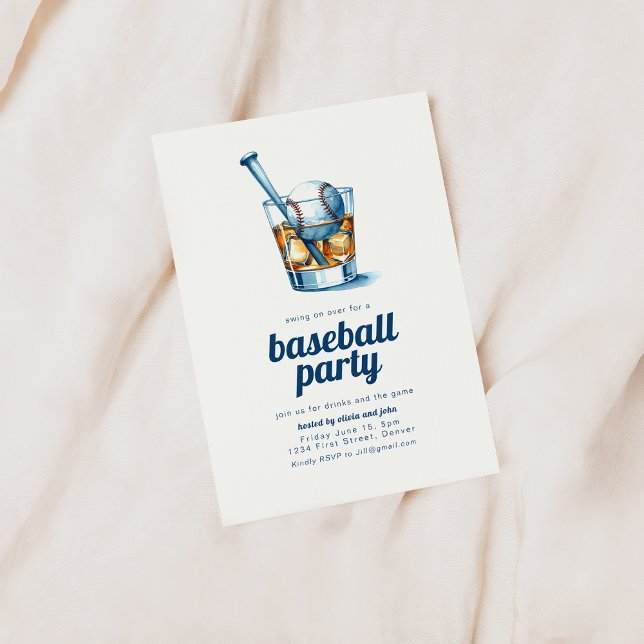 Baskpartiets inbjudan med whisky-glas (Skapare uppladdad)
