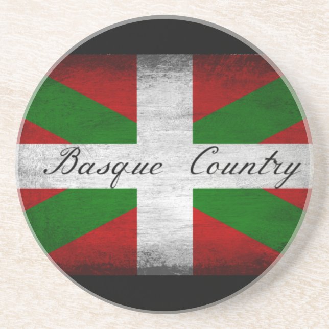 Baskque Land Distress Flagga Underlägg (Framsidan)