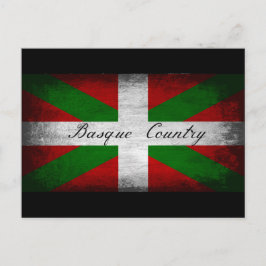Baskque Land Distress Flagga Vykort