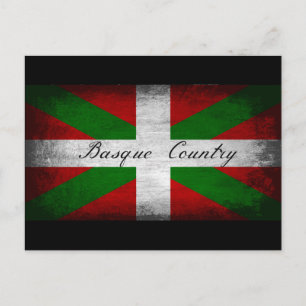 Baskque Land Distress Flagga Vykort