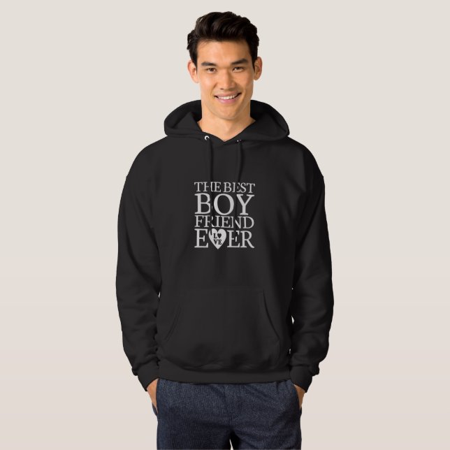 Baspärlad sötskjorta för bojvän hoodie (Hel framsida)