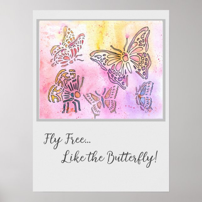 Baspecklad flygning poster (Framsidan)