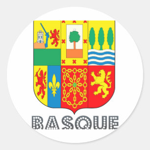 Basquan Emblem Runt Klistermärke
