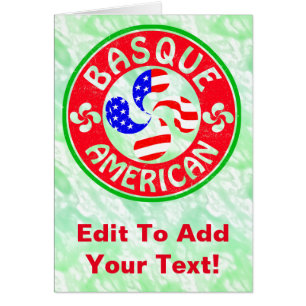 Basque American Euskara Lauburu Kor Hälsningskort