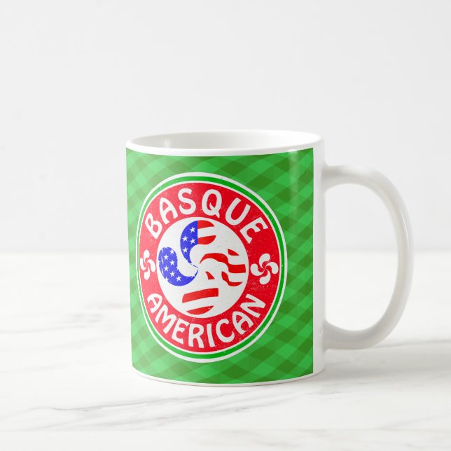 Basque American Euskara Lauburu Kor Kaffemugg (Höger)