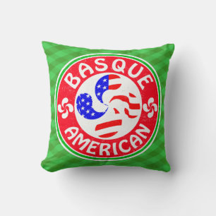 Basque American Euskara Lauburu Kor Kudde