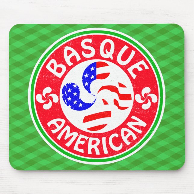 Basque American Euskara Lauburu Kor Mousemat Musmatta (Framsidan)
