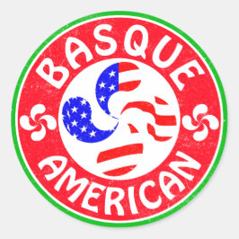 Basque American Euskara Lauburu Kor Runt Klistermärke