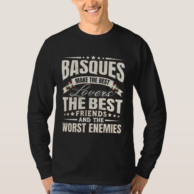 Basque Best Basques Men & Women T Shirt (Framsida)