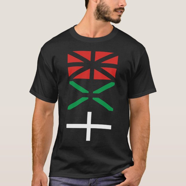 Basque flag design tee shirt (Framsida)
