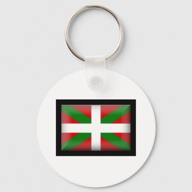 Basque Flagga País Vasco Nyckelring (Framsida)