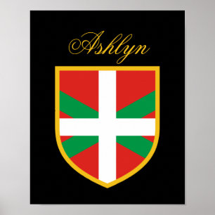 Basque Flagga Poster