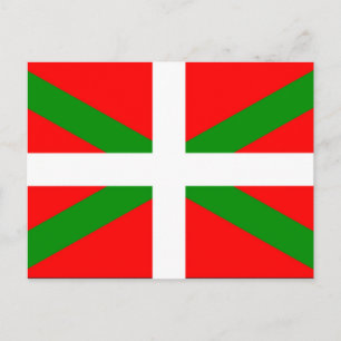 Basque Flagga Vykort