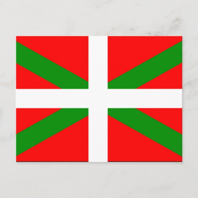 Basque Flagga Vykort (Framsida)
