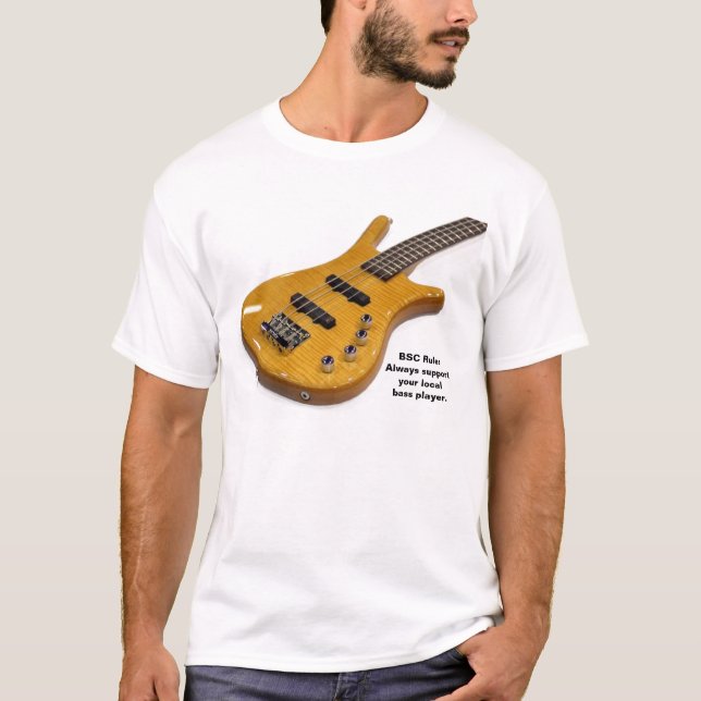 bass01 BSC härskar: Alltid supportyourlocalbass p… Tee Shirt (Framsida)