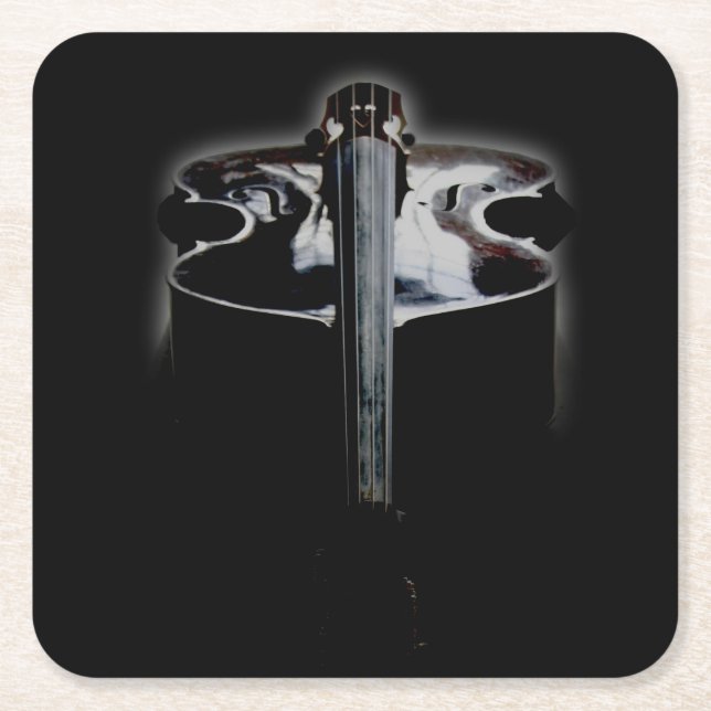 Bass 1-kustervid underlägg papper kvadrat (Framsidan)