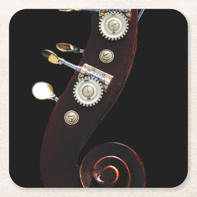 Bass 2-kustervid underlägg papper kvadrat (Framsidan)