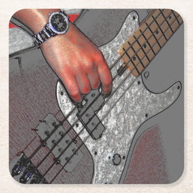 Bass 4: Kvicknm Underlägg Papper Kvadrat (Framsidan)