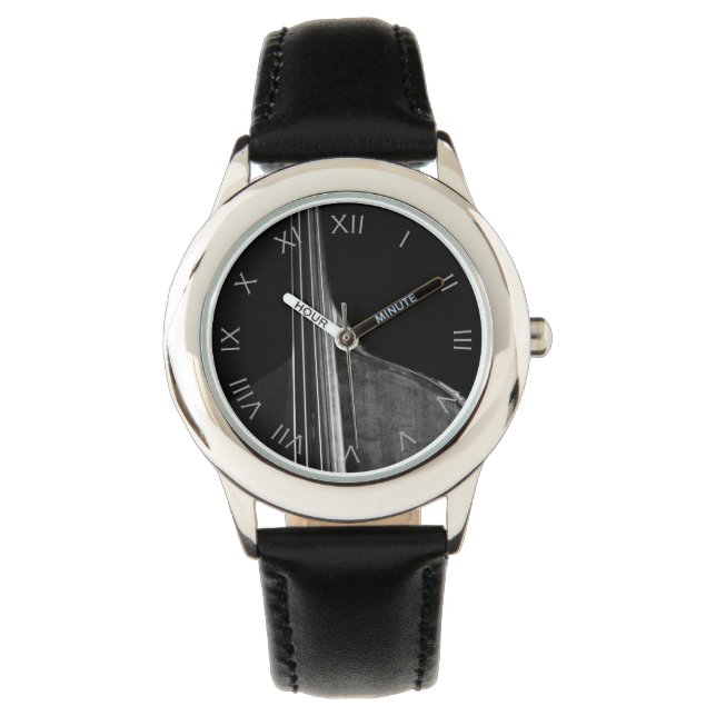 Bass 5 Grått Roman Nummer wacnm Armbandsur (Framsida)