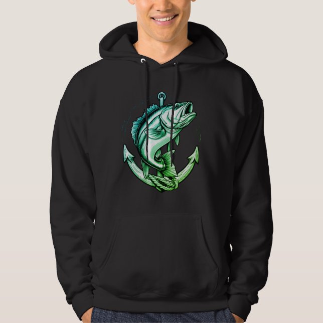 Bass and Anchor Hoodie (Framsida)