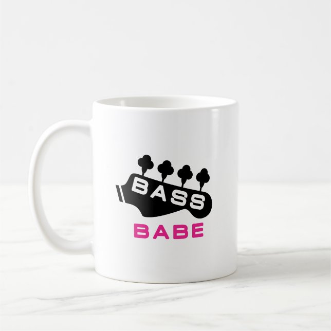 Bass Babe Gift för Baid Kaffemugg (Vänster)