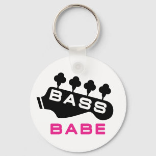 Bass Babe Gift för Baid Nyckelring