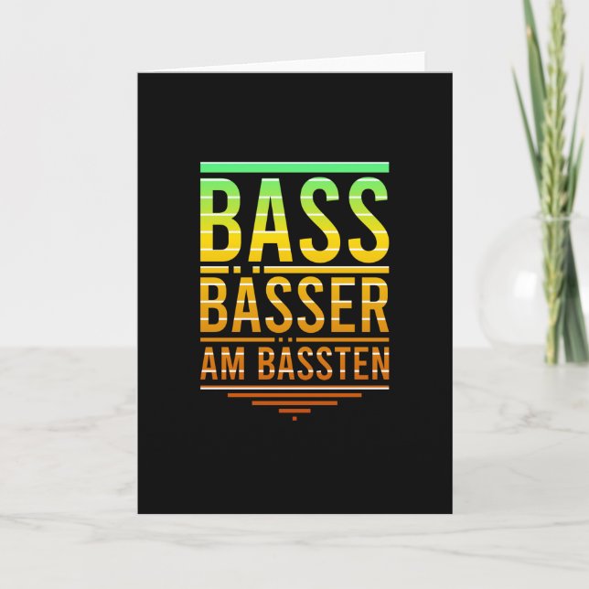 Bass-baser är det bästa för massuppspelare kort (Framsida)