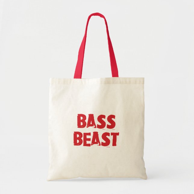 Bass Beast Totebag Tygkasse (Framsidan)