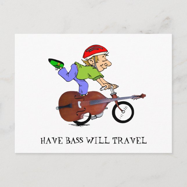 BASS BIKE-POSTCARD VYKORT (Framsida)