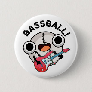 Bass-boll Funny Baseball Bass Guitarist Pun Knapp