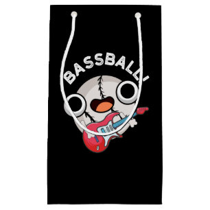 Bass-boll Funny Baseball Bass Pun Mörk BG