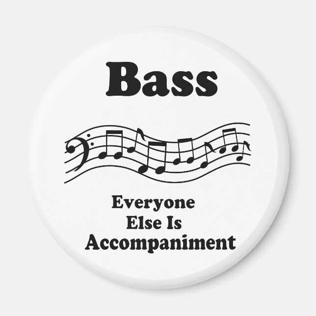 Bass Choir Gift Magnet (Framsidan)