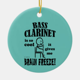 Bass Clarinet, Brain Freeze Ceramic Ornament