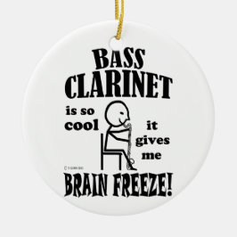 Bass Clarinet, Brain Freeze Julgransprydnad Keramik