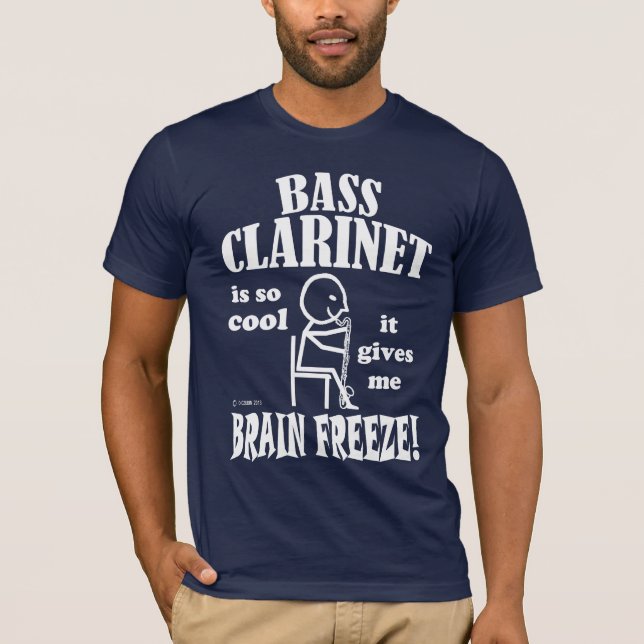 Bass Clarinet, Brain Freeze T Shirt (Framsida)