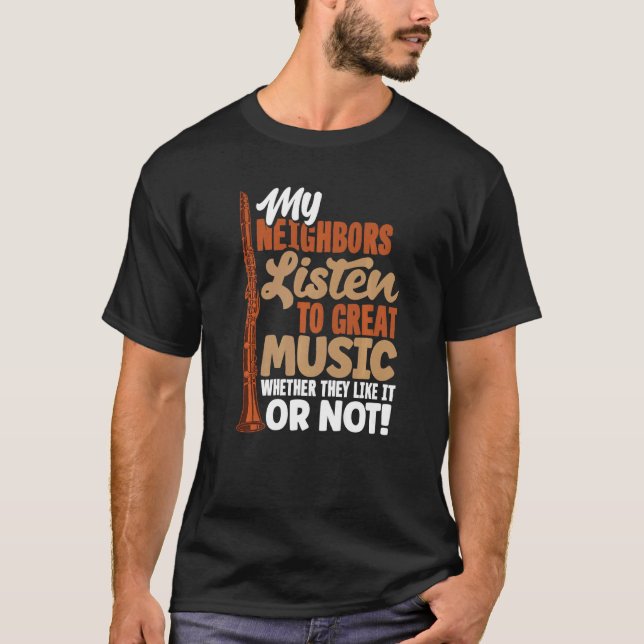 Bass Clarinet Clarinetist Clarinet Player-citat T Shirt (Framsida)