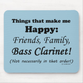 Bass Clarinet gör mig Lycklig Musmatta