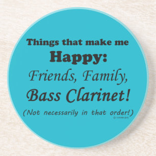 Bass Clarinet gör mig Lycklig Underlägg