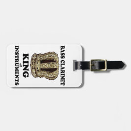 Bass Clarinet Kung of Instruments Bagagebricka