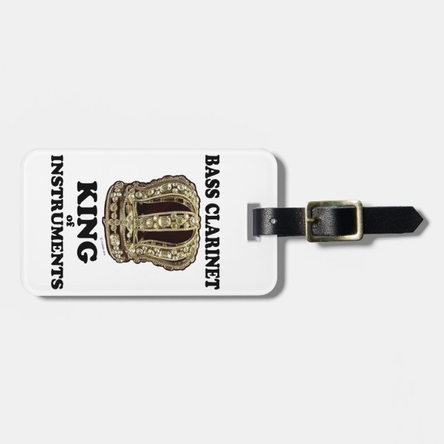 Bass Clarinet Kung of Instruments Bagagebricka (Horisontell Framsida)
