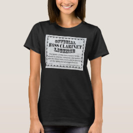 Bass Clarinet Licence T Shirt