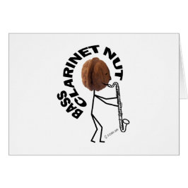 Bass Clarinet Nöt Hälsningskort