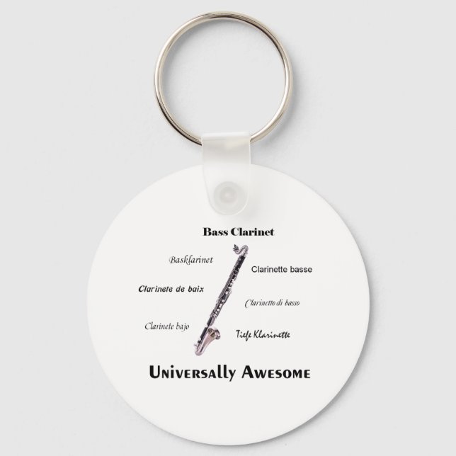 Bass Clarinet Nyckelring (Framsida)