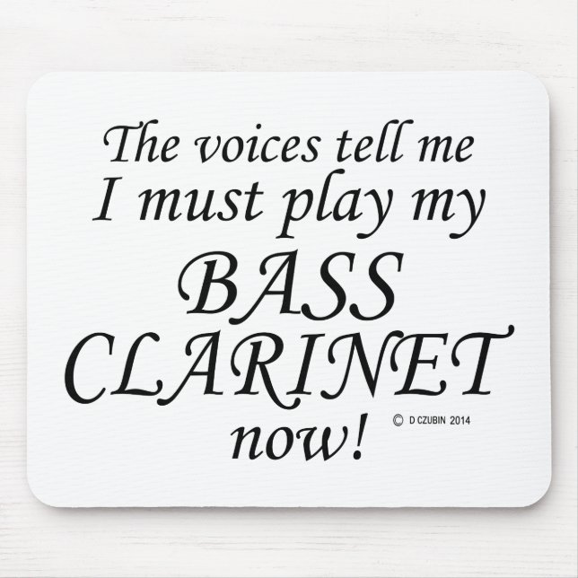 Bass Clarinet Voices Säg must Play Musmatta (Framsidan)