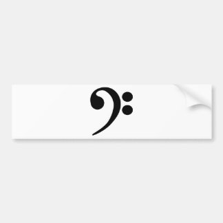 Bass Clef Bildekal