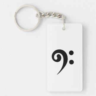 Bass Clef Digital Art Nyckelring