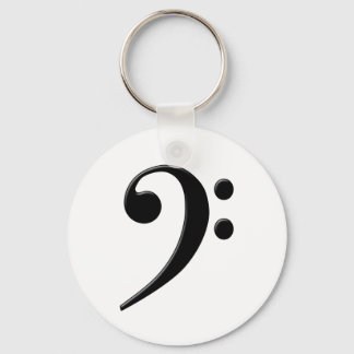 Bass Clef - F Clef Music Symbol Nyckelring
