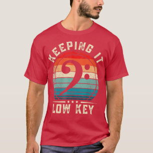 Bass Clef håller den vid låg Nyckel-funktion T Shirt